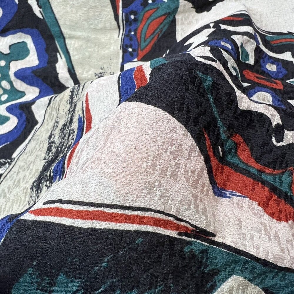 Missoni Scarf Geometric Floral Colorful Designer Abstract Art To Wear - Picture 5 of 9